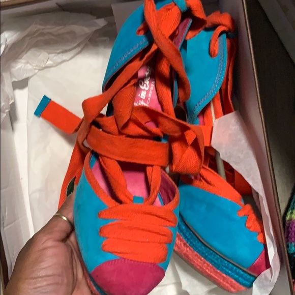 Jeffrey Campbell rainbow heels - Picture 2 of 4